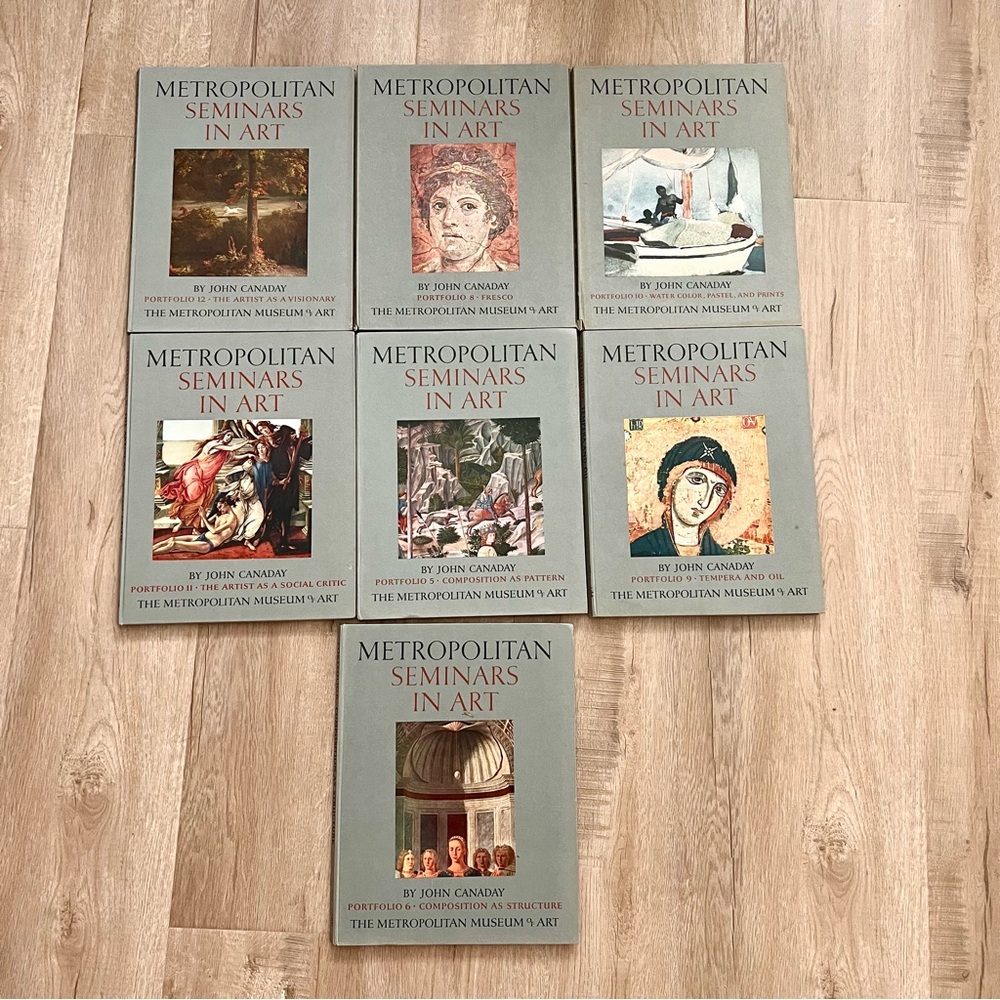 7 Pcs Metropolitan Museum of Art Seminars In Art 1959 John Canaday, Books Prints
